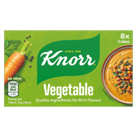Knorr vegetable stock cubes x8 80g