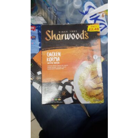 Sharwoods chicken korma with rice 375g