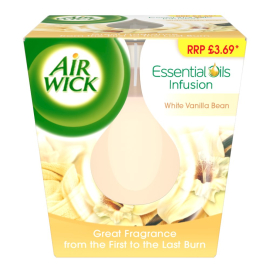 Air wick candle white vanilla bean 105g