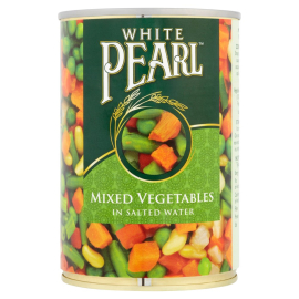 White Pearl mixed vegetables in water 400g