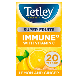 Tetley super fruits immune with vit C teabags x20