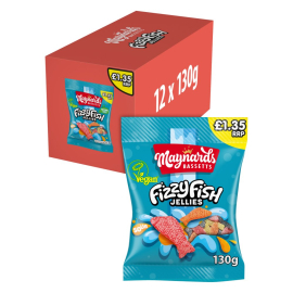 Maynards fizzy fish jellies 130g