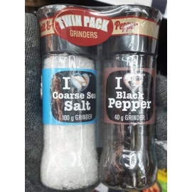 Cape Foods salt & pepper grinders 100g/40g