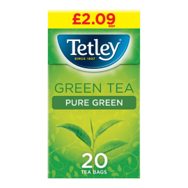 Tetley pure green tea teabags x20