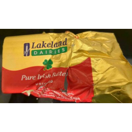 Lakeland Dairies pure Irish butter unsalted 250g