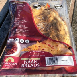 Clay Oven Bakery spicy naan x2