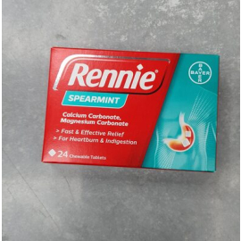 Rennie spearmint indigestion tablets x24
