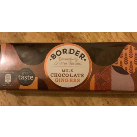 Border milk chocolate gingers 150g