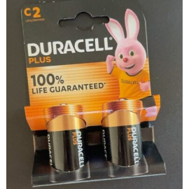 Duracell Plus C2 LR14/MN1400 1.5V/B battery x2