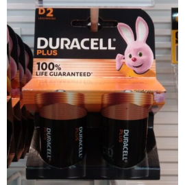Duracell Plus D2 LR20/MN1300 1.5V/B battery x2