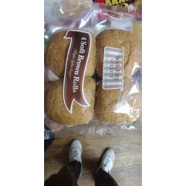 Bakery Select soft brown rolls x4