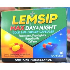 Lemsip max day & night cold & flu capsules x16