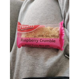 Bobbys raspberry crumble bar 95g
