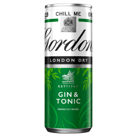 Gordons London dry gin & tonic 250ml