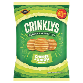 Jacobs crinklys cheese & onion 90g
