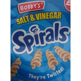 Bobbys spirals crisps 63g
