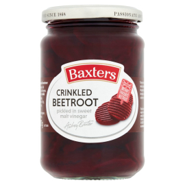 Baxters crinkled beetroot in malt vinegar 340g