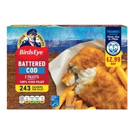 BirdsEye battered cod fillets x2 200g
