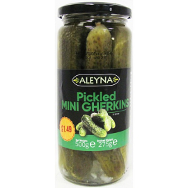 Aleyna pickled mini gherkins 500g