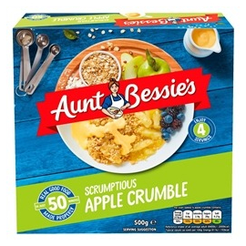 Aunt Bessies scrumptious apple crumble 500g