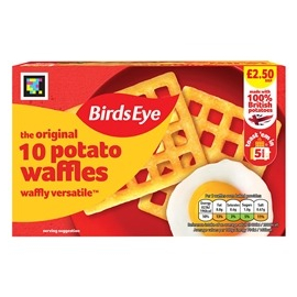 BirdsEye the original potato waffles x10 567g